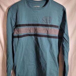 Harley-Davidson Teal and Black Long Sleeve Tee